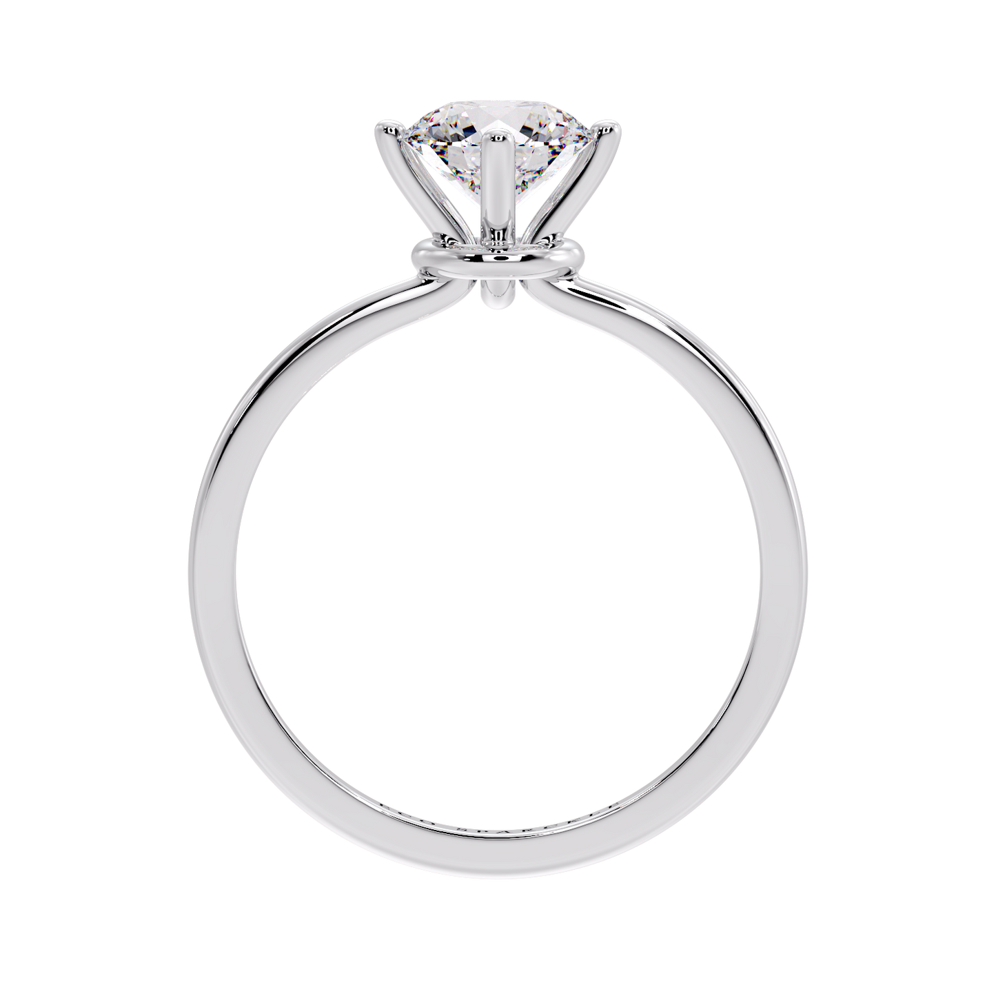 UNDER RING ROUND DIAMOND SOLITAIRE RING