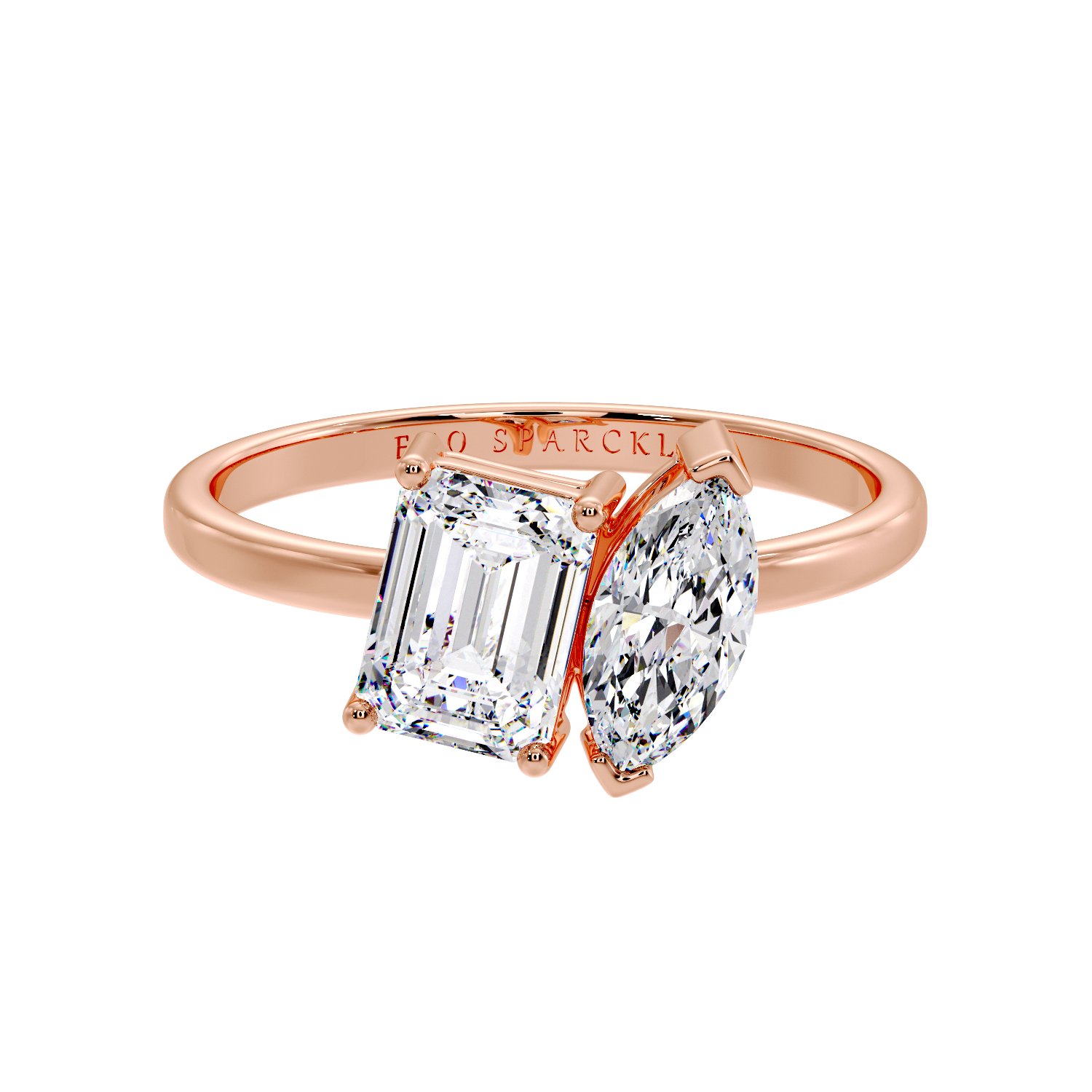 marquise and emerald ring