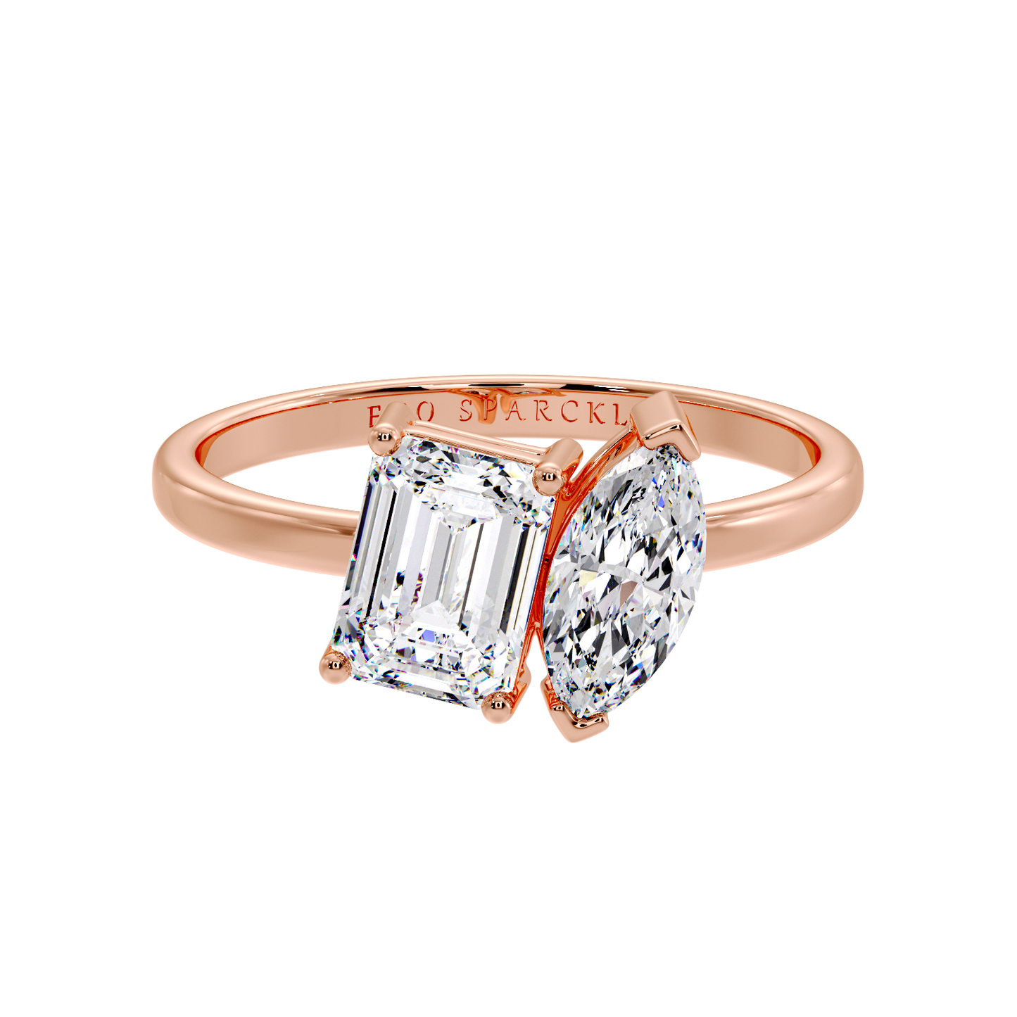marquise and emerald ring