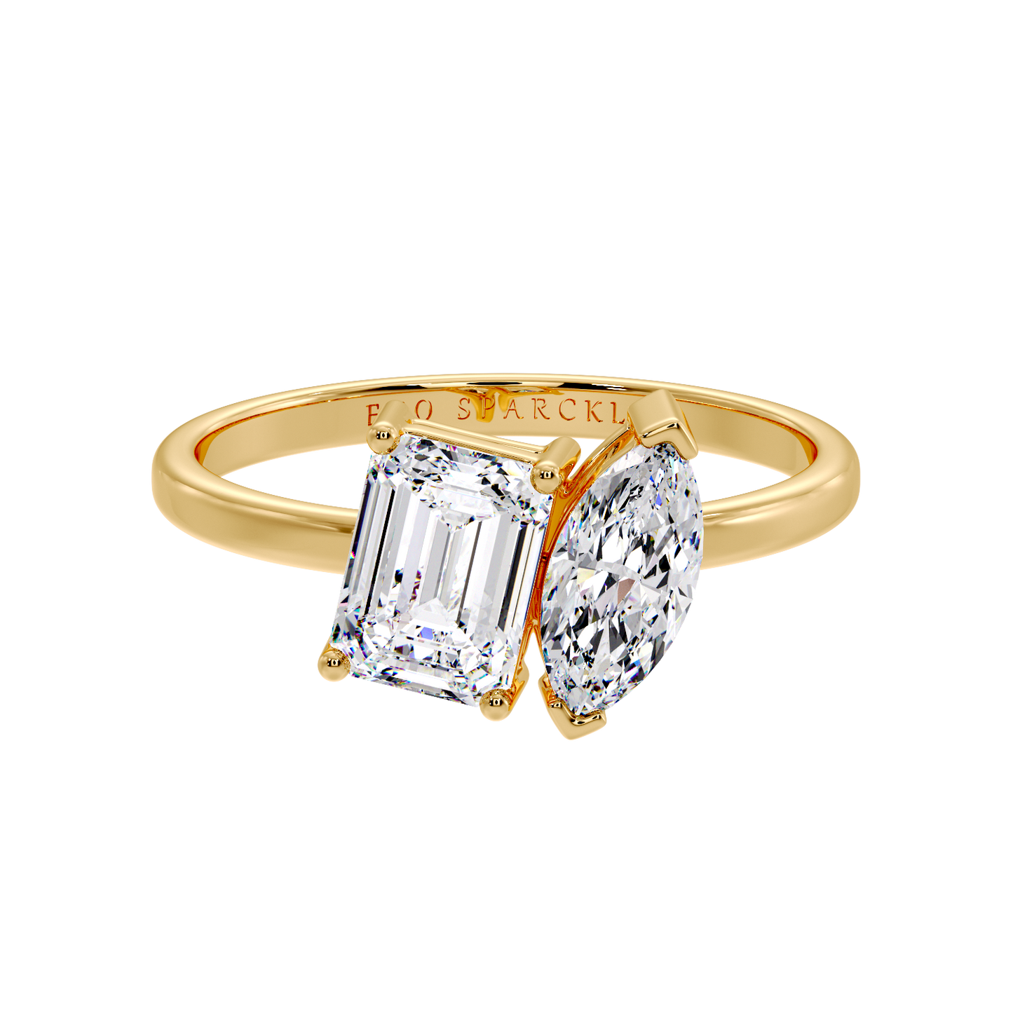 marquise and emerald ring