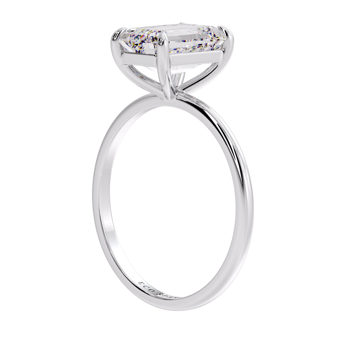 EMERALD SOLITAIRE RING