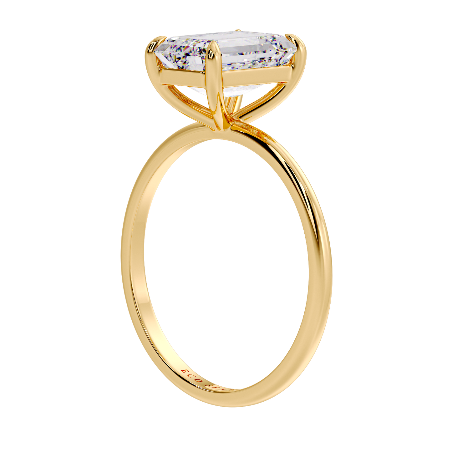 EMERALD SOLITAIRE RING