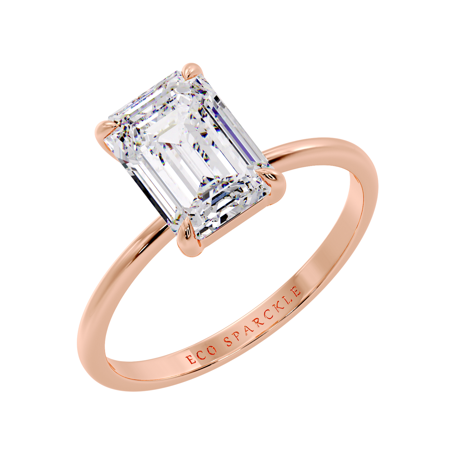 EMERALD SOLITAIRE RING