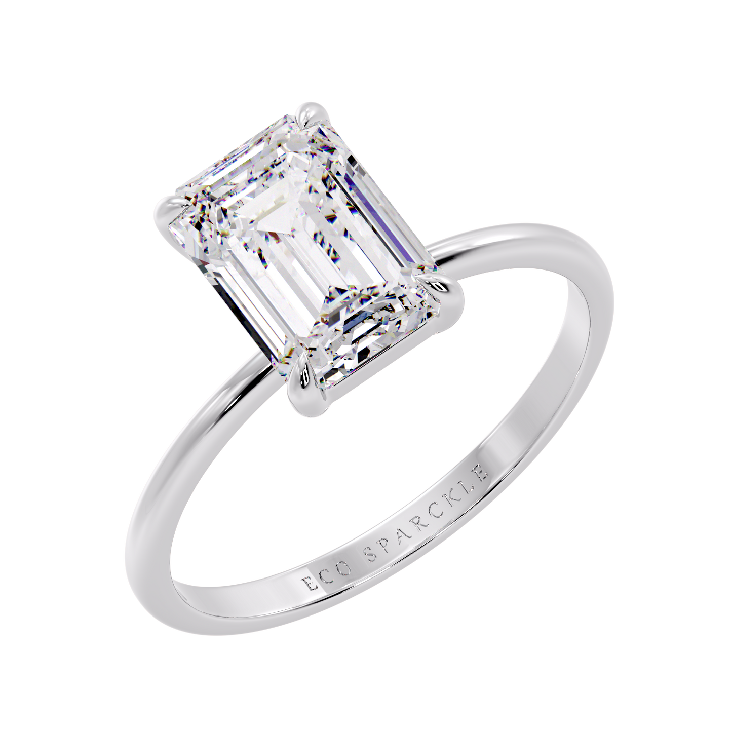 EMERALD SOLITAIRE RING
