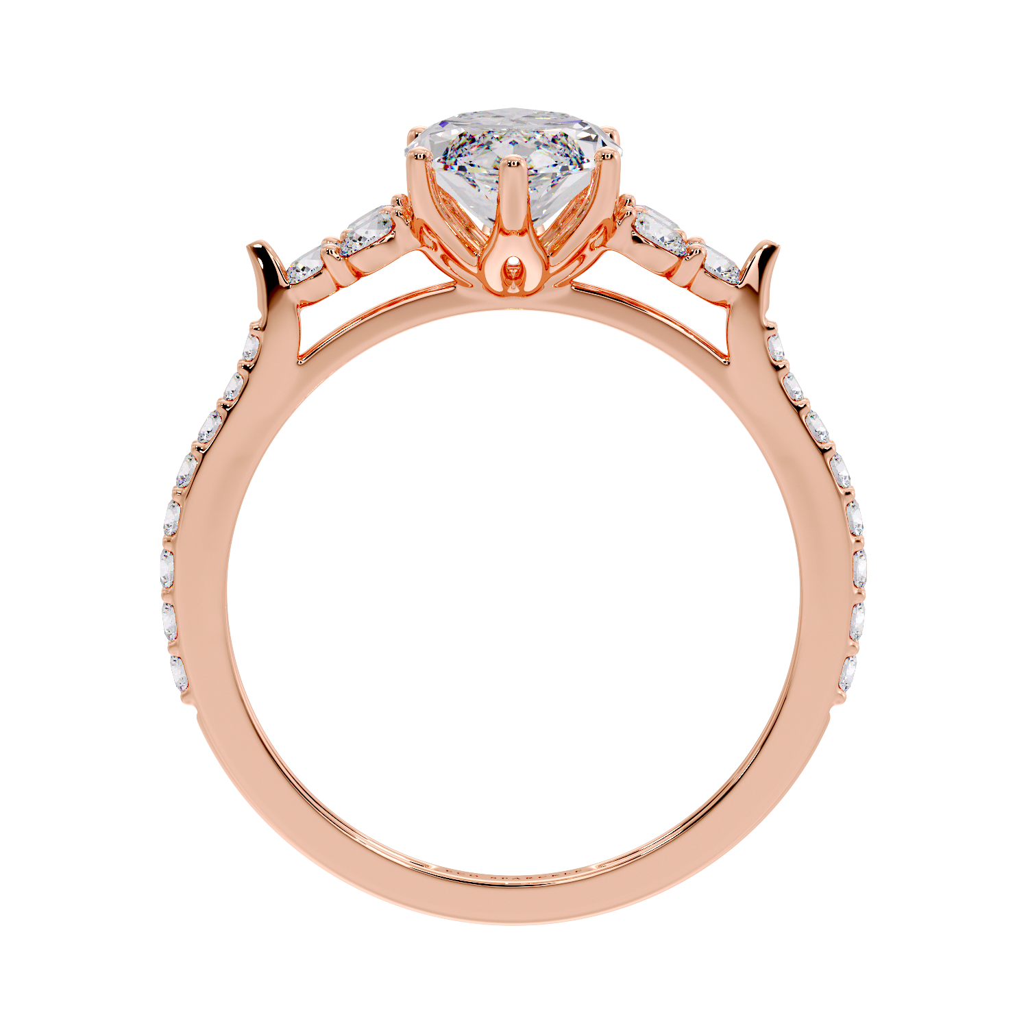 MARQUISE AND SIDE DIAMOND RING