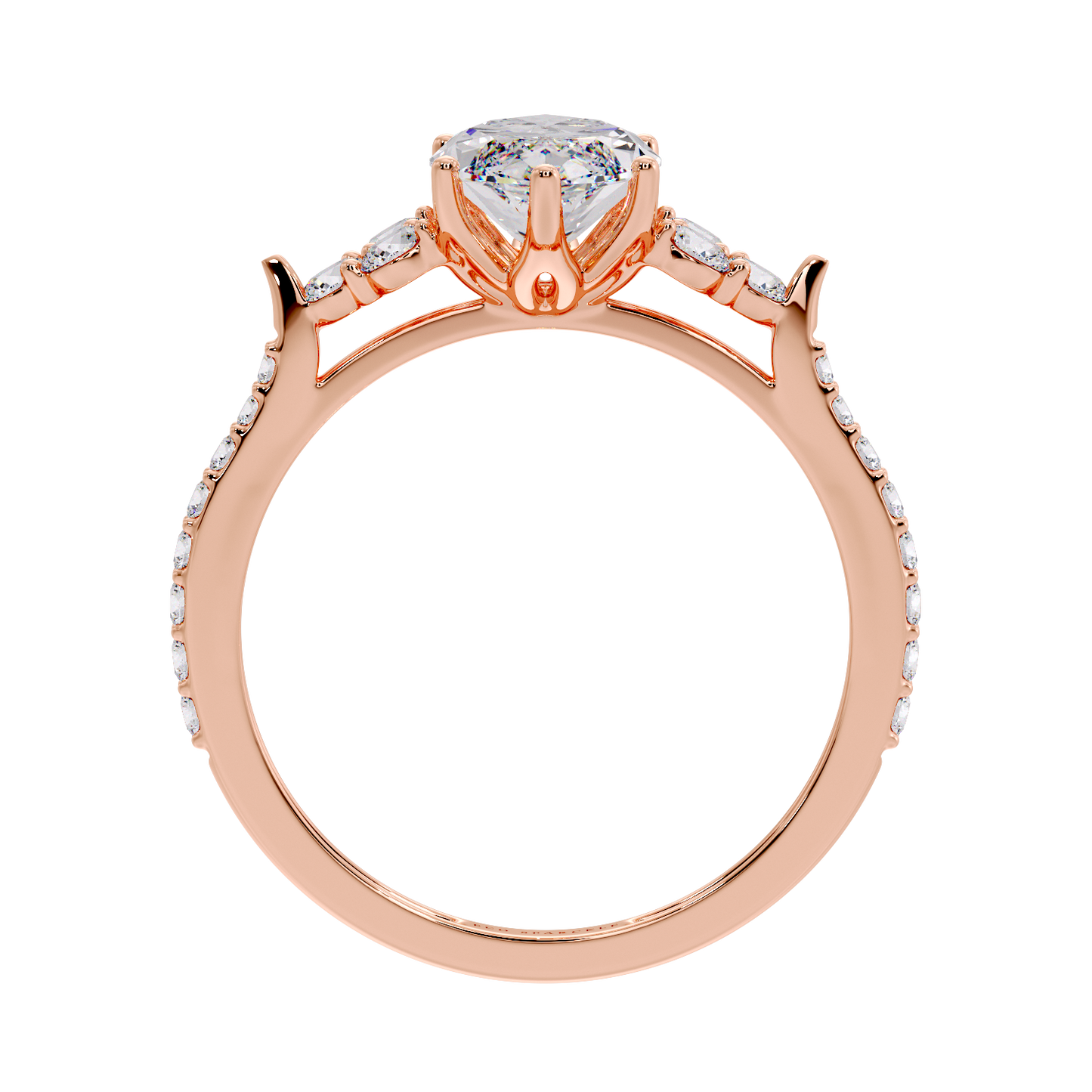 MARQUISE AND SIDE DIAMOND RING