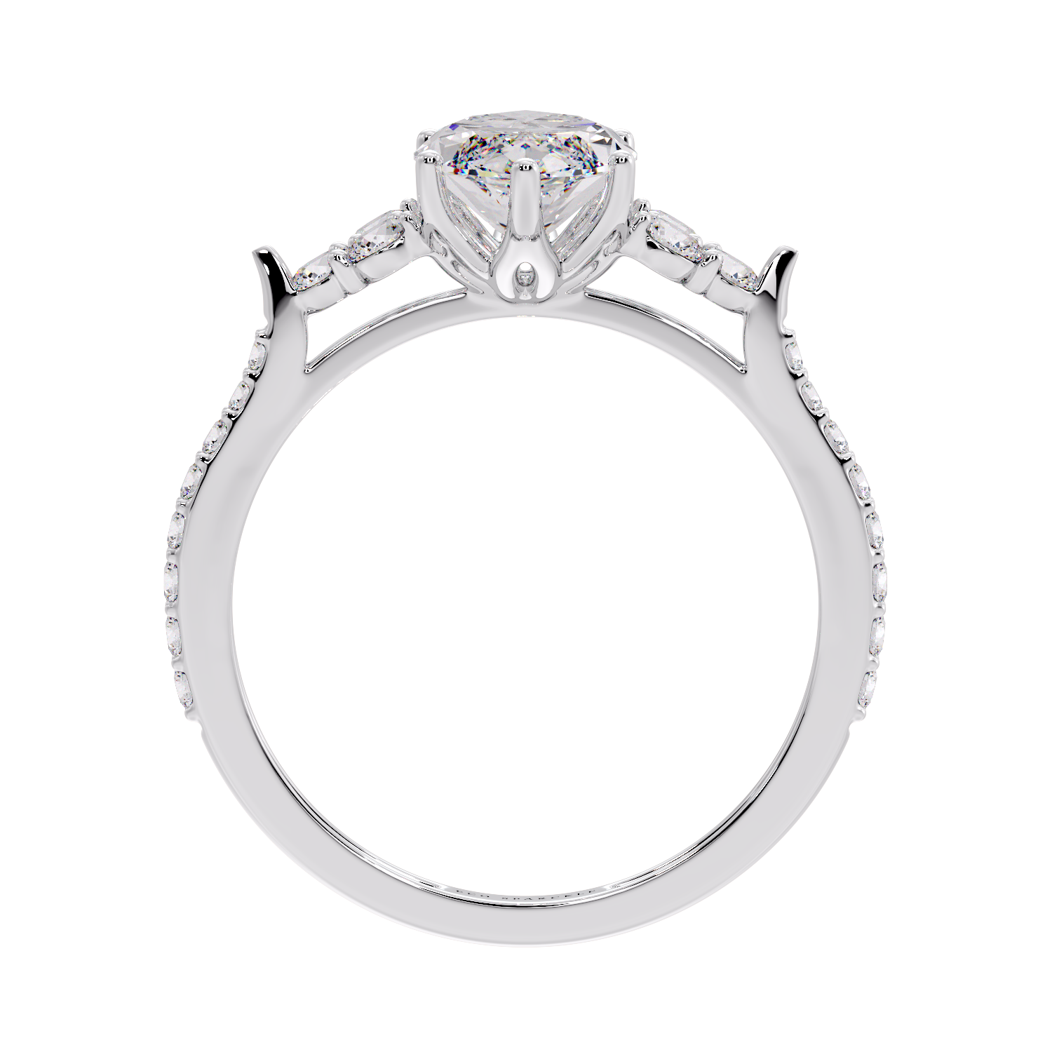 MARQUISE AND SIDE DIAMOND RING