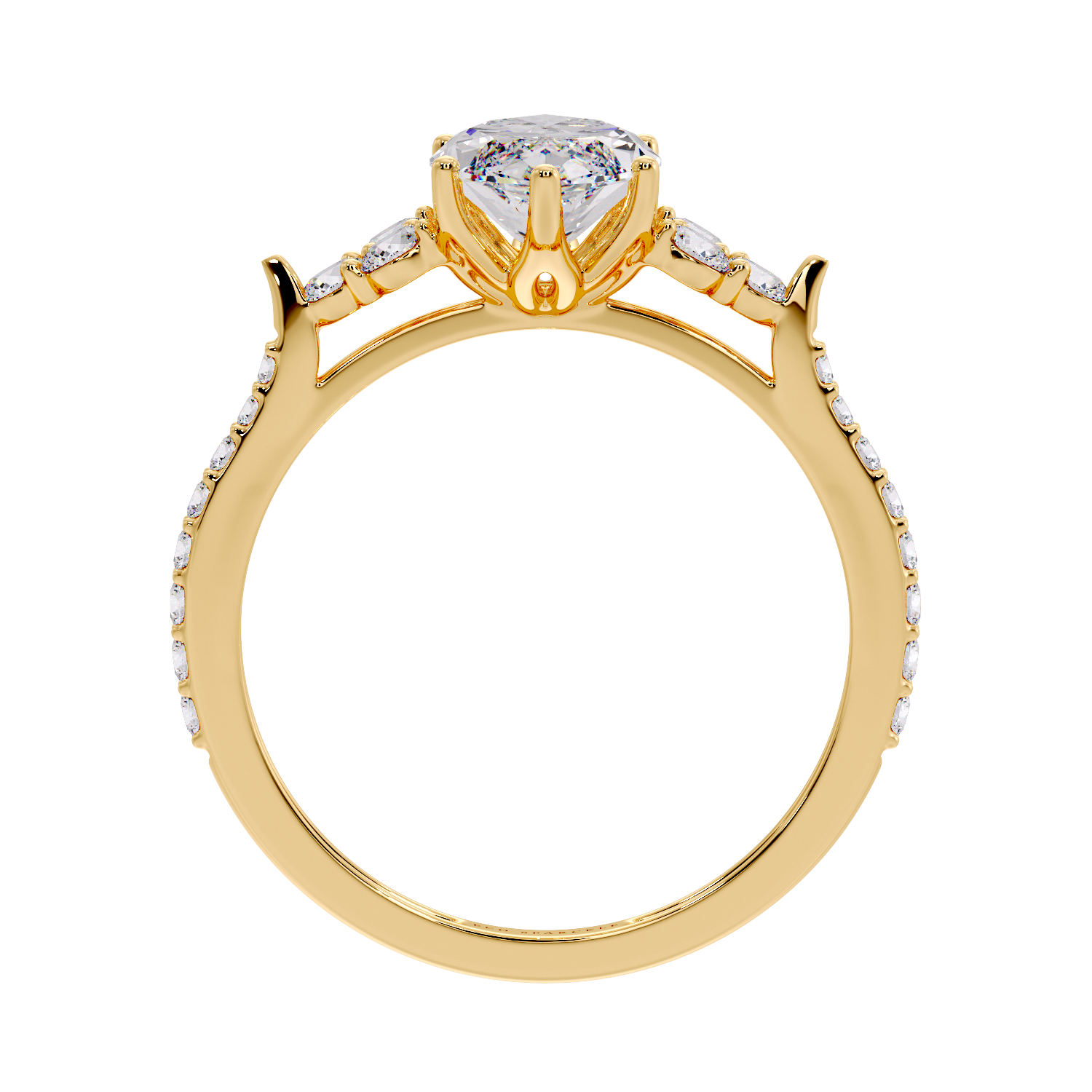 MARQUISE AND SIDE DIAMOND RING