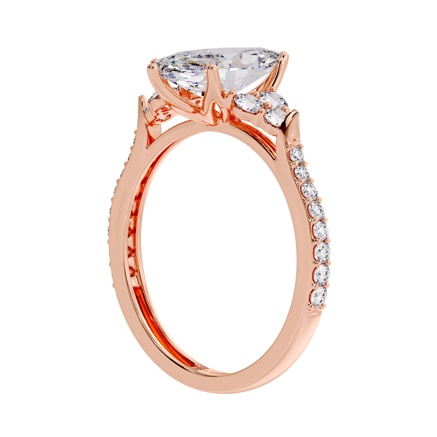 MARQUISE AND SIDE DIAMOND RING
