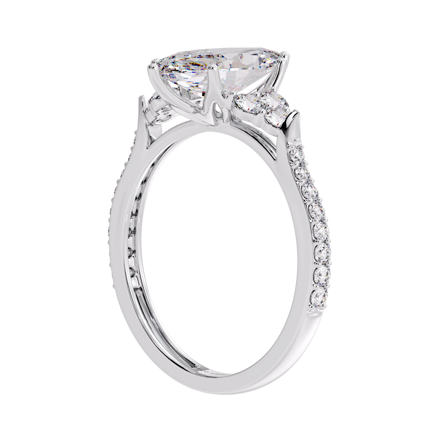 MARQUISE AND SIDE DIAMOND RING