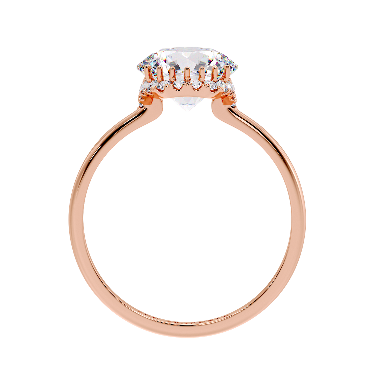 Oval Look Like Round Diamond Ring