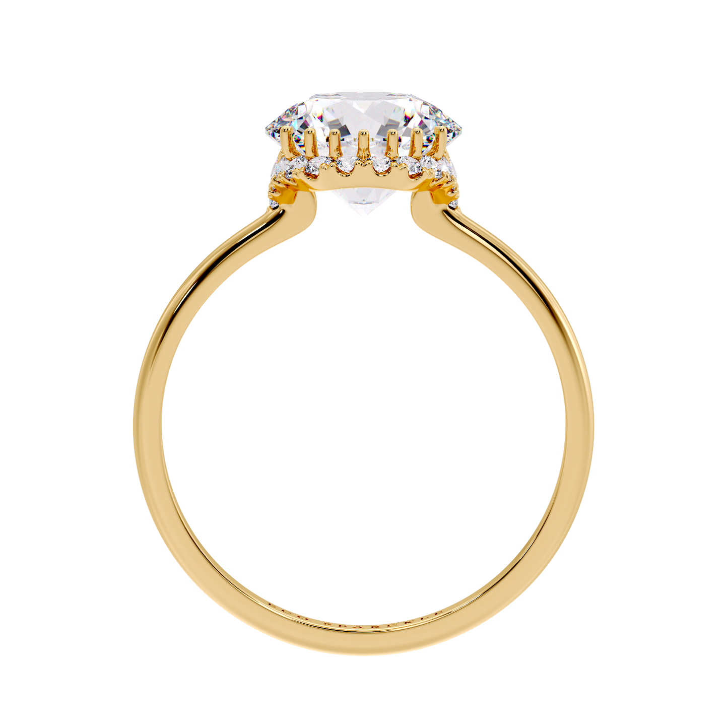 Oval Look Like Round Diamond Ring