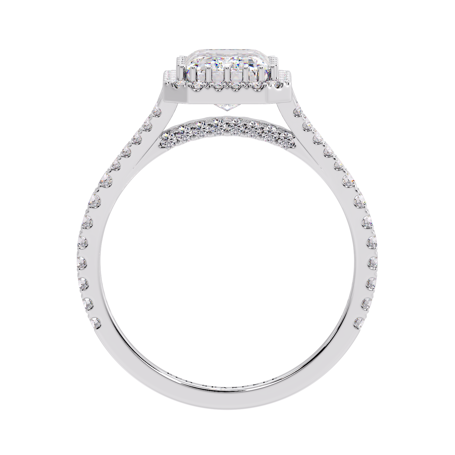 EMERALD HALO RING