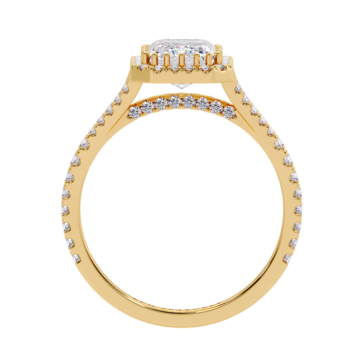 EMERALD HALO RING