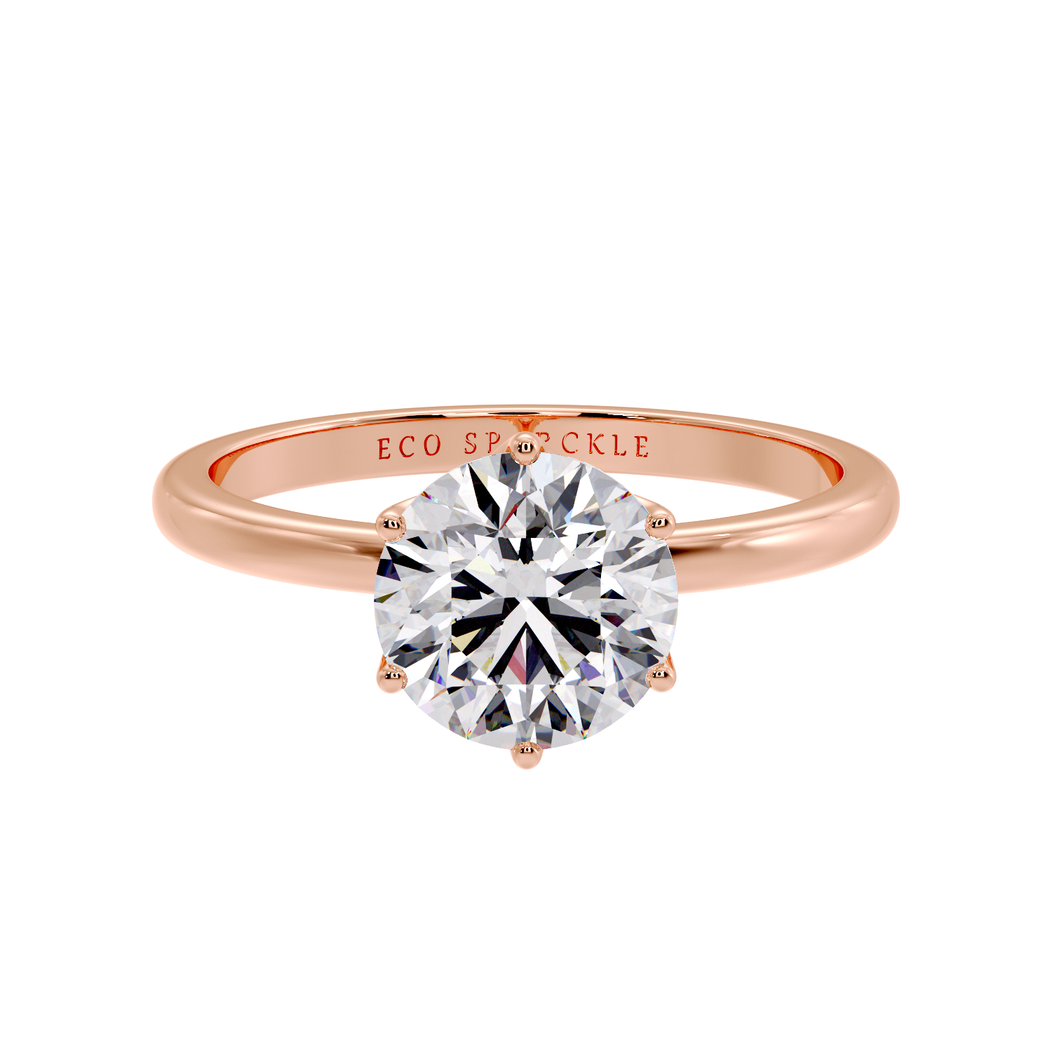 6 PRONG ROUND DIAMOND RING
