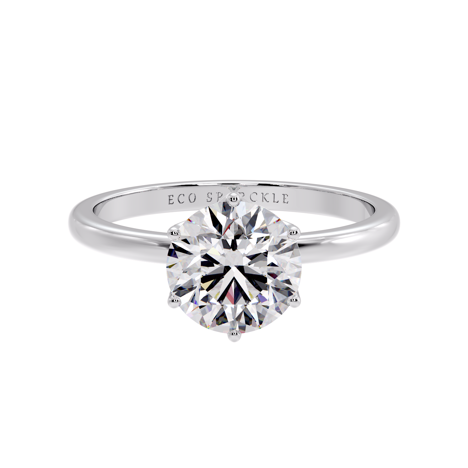 6 PRONG ROUND DIAMOND RING
