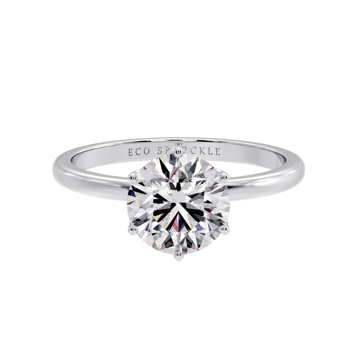 6 PRONG ROUND DIAMOND RING