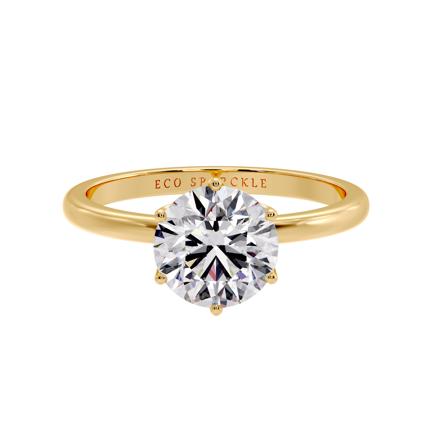 6 PRONG ROUND DIAMOND RING