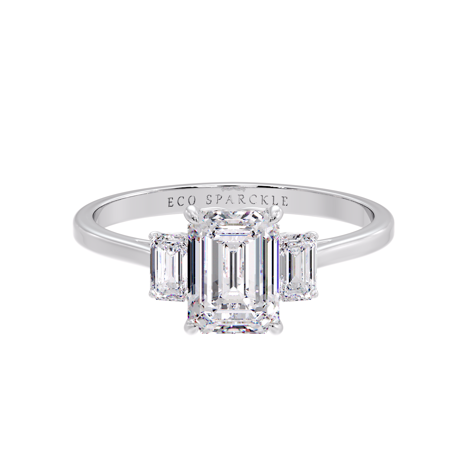 3 Emerald Diamond RING