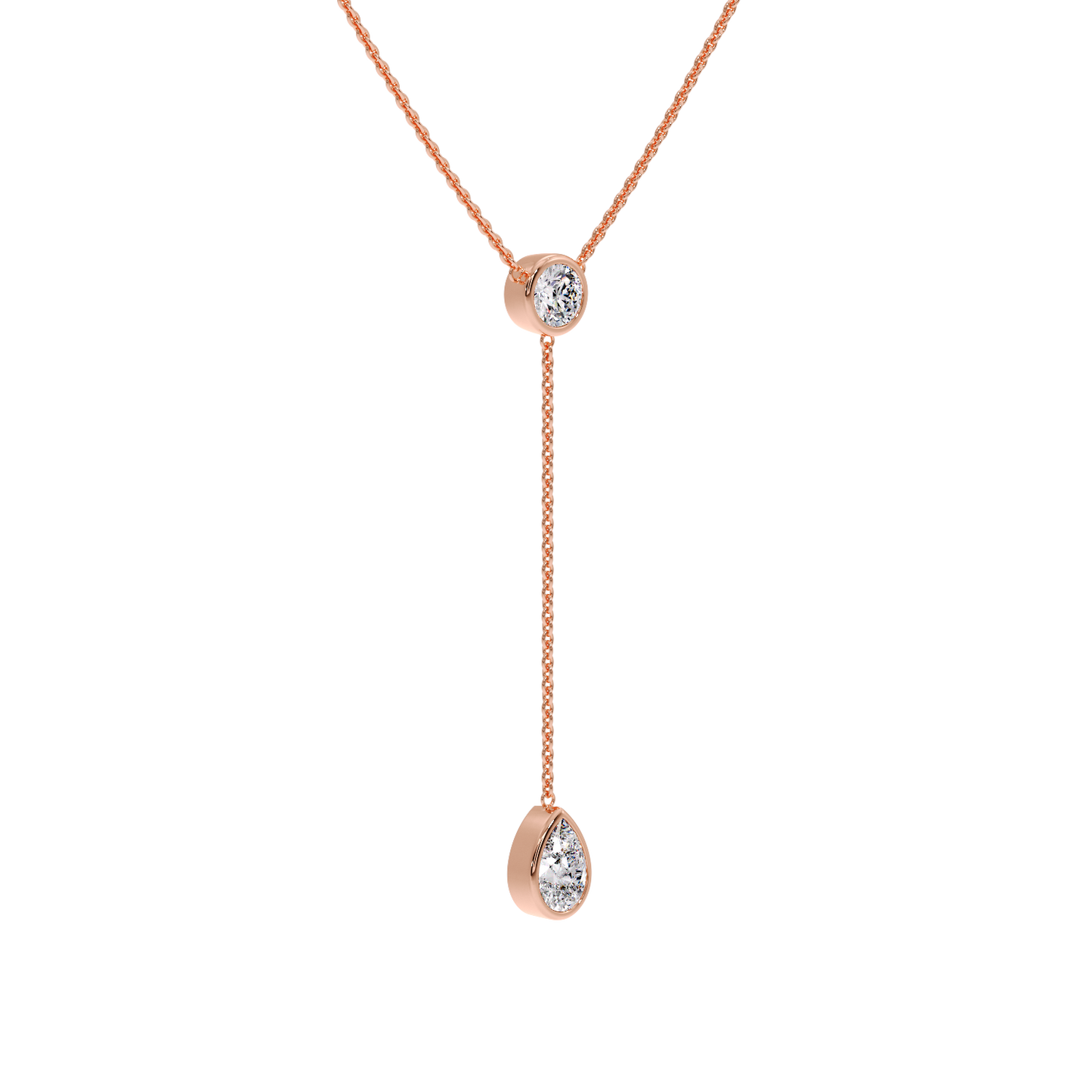 NECKLESS WITH ROUND & PEAR