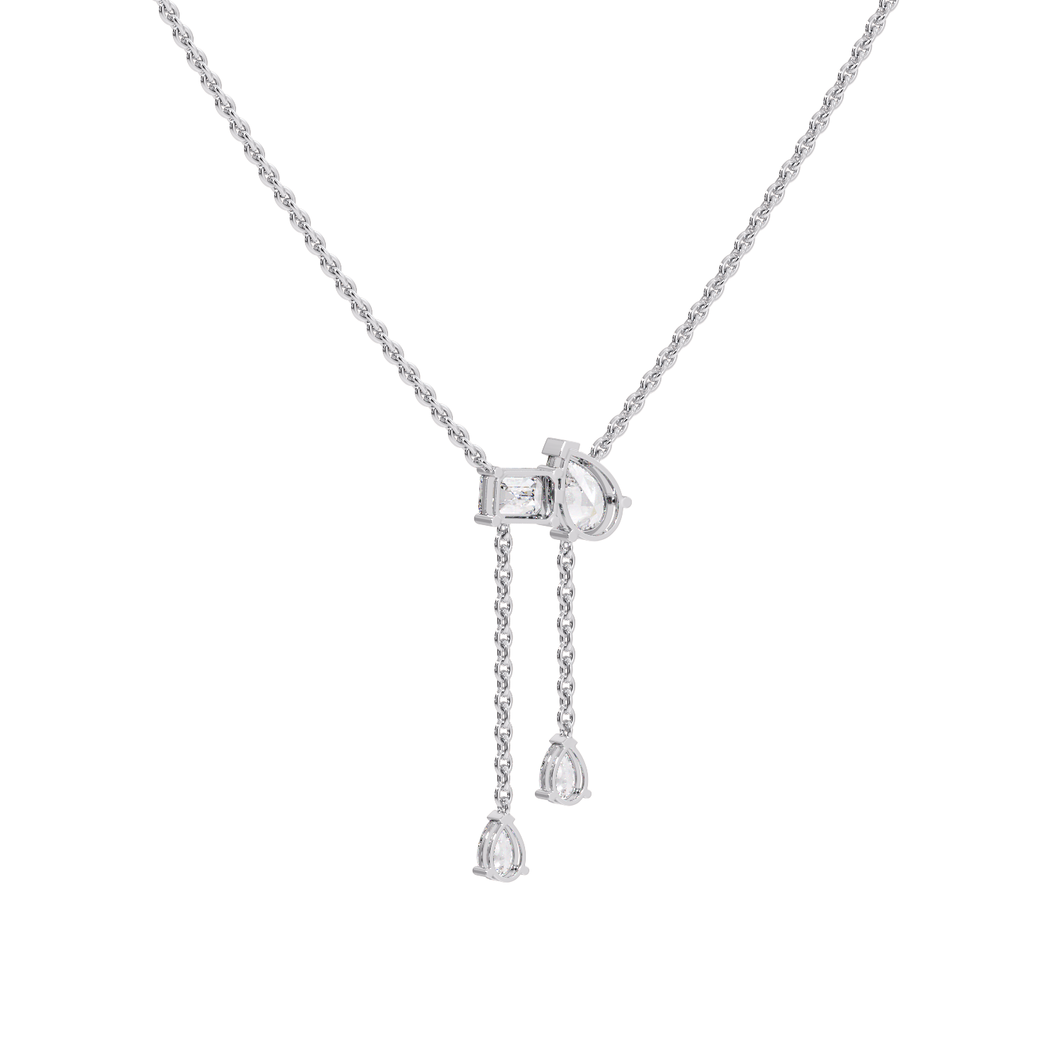 EMAERALD WITH PEAR NECKLESS