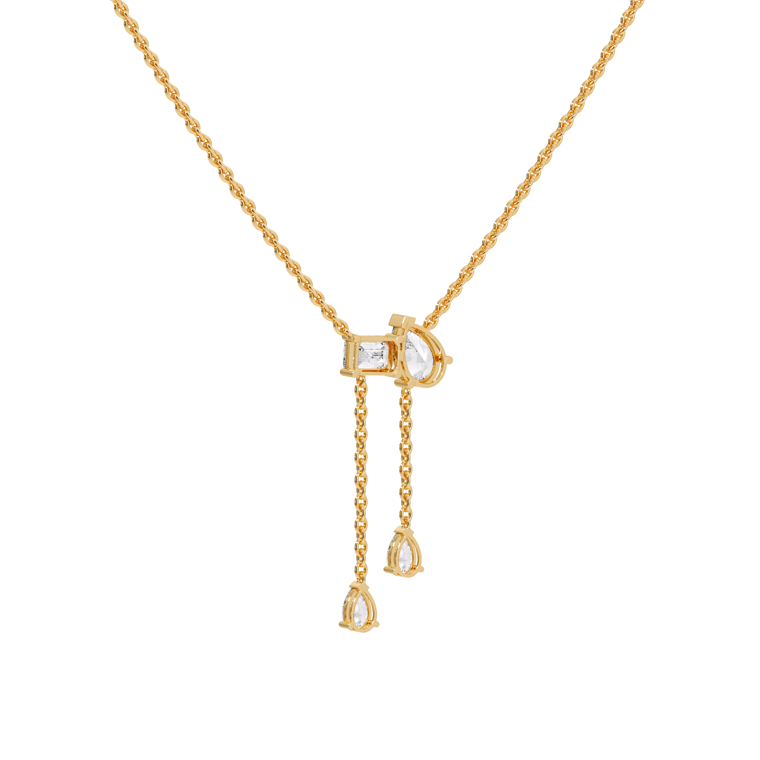 EMAERALD WITH PEAR NECKLESS