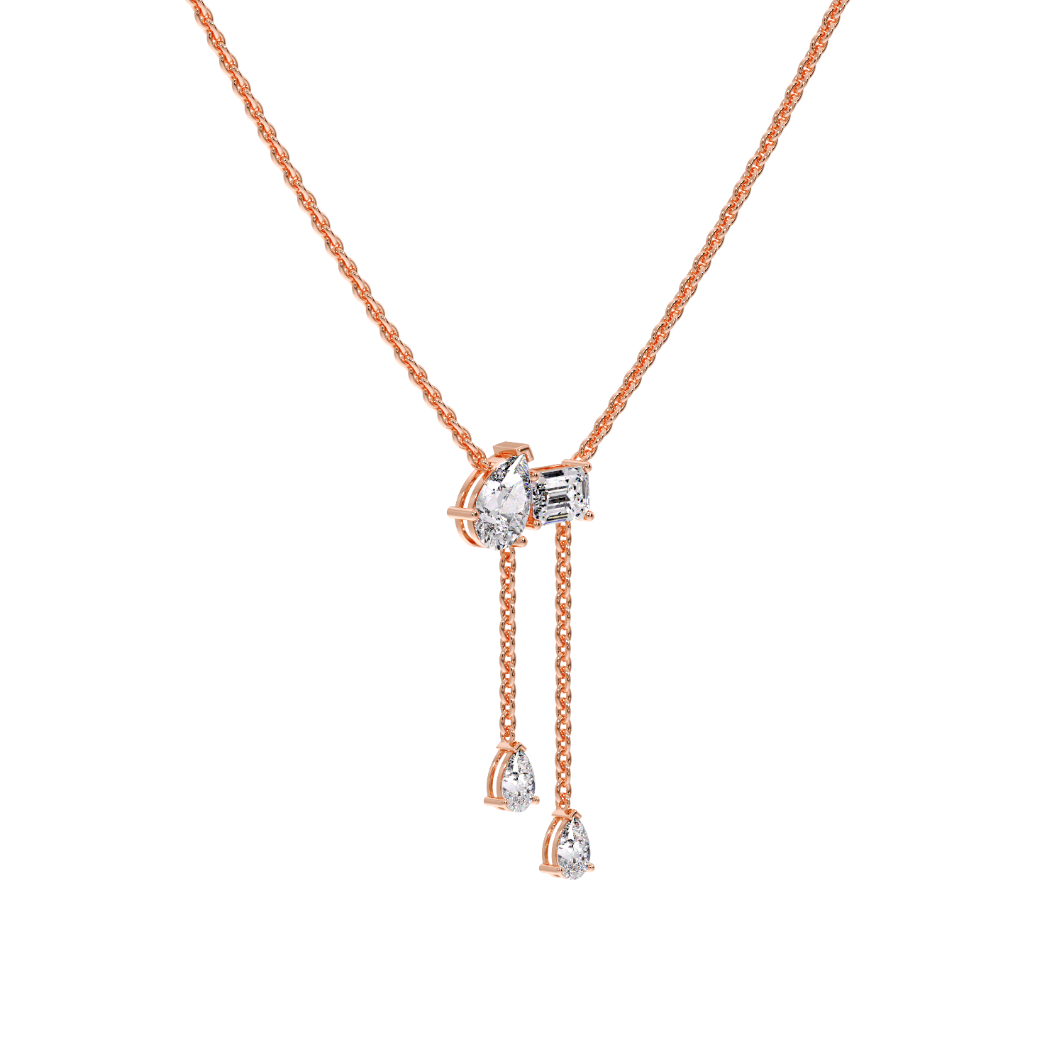 EMAERALD WITH PEAR NECKLESS