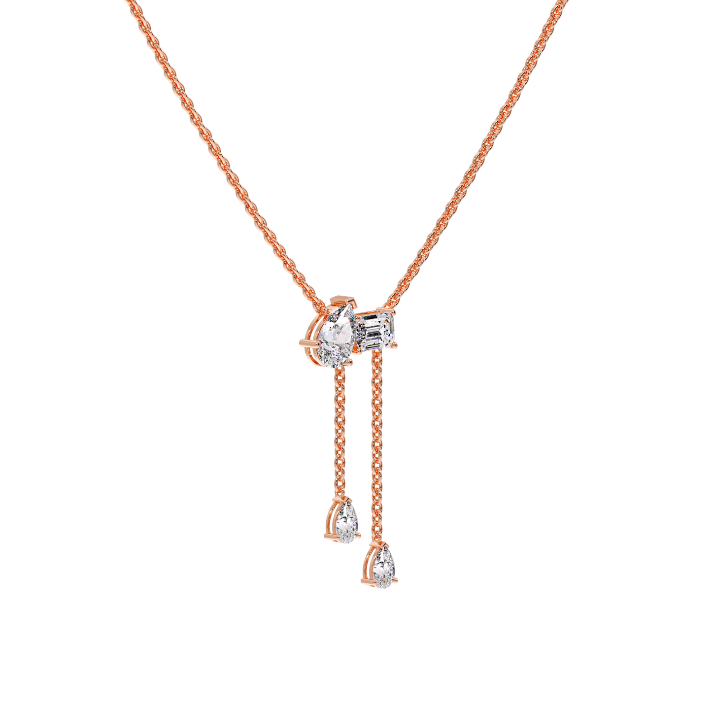 EMAERALD WITH PEAR NECKLESS