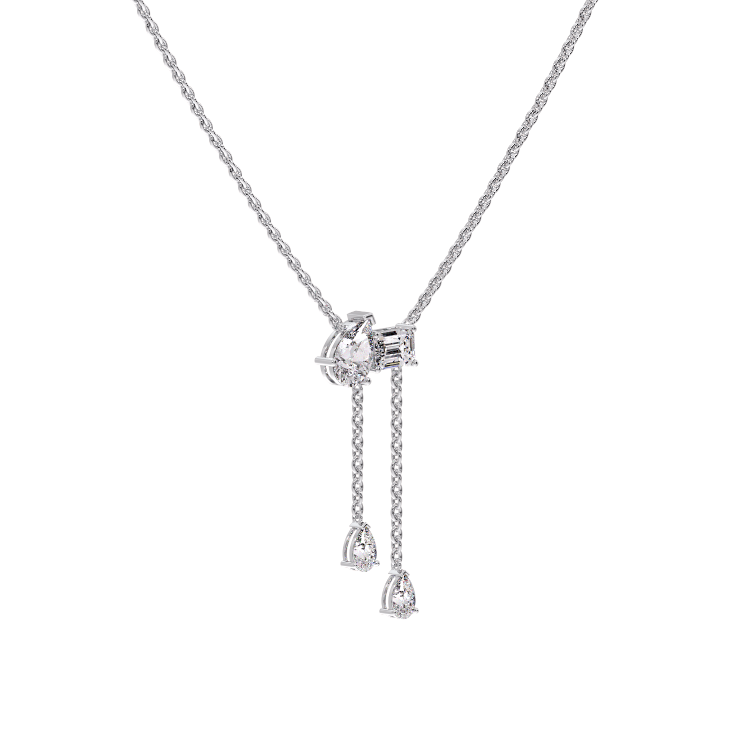 EMAERALD WITH PEAR NECKLESS