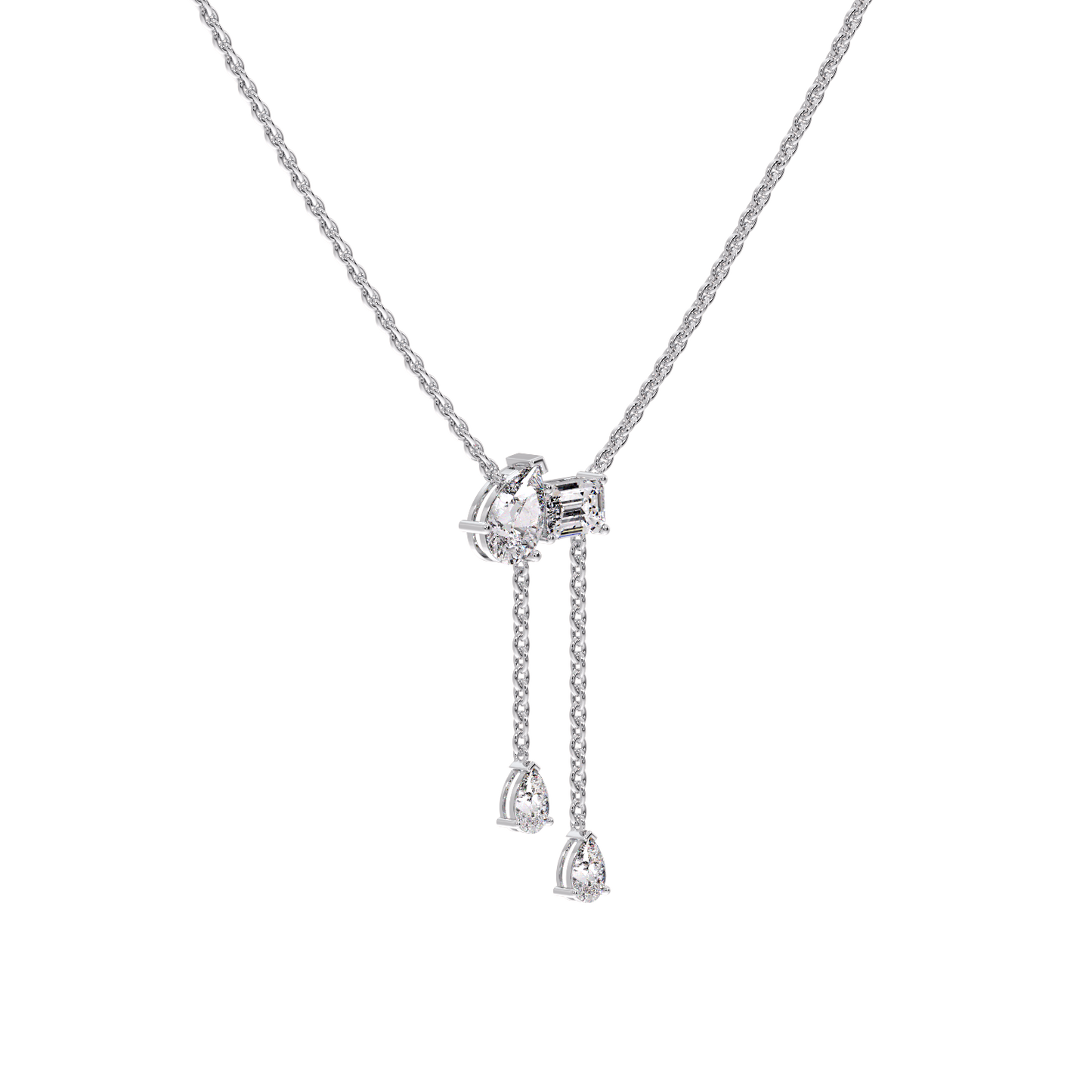 EMAERALD WITH PEAR NECKLESS
