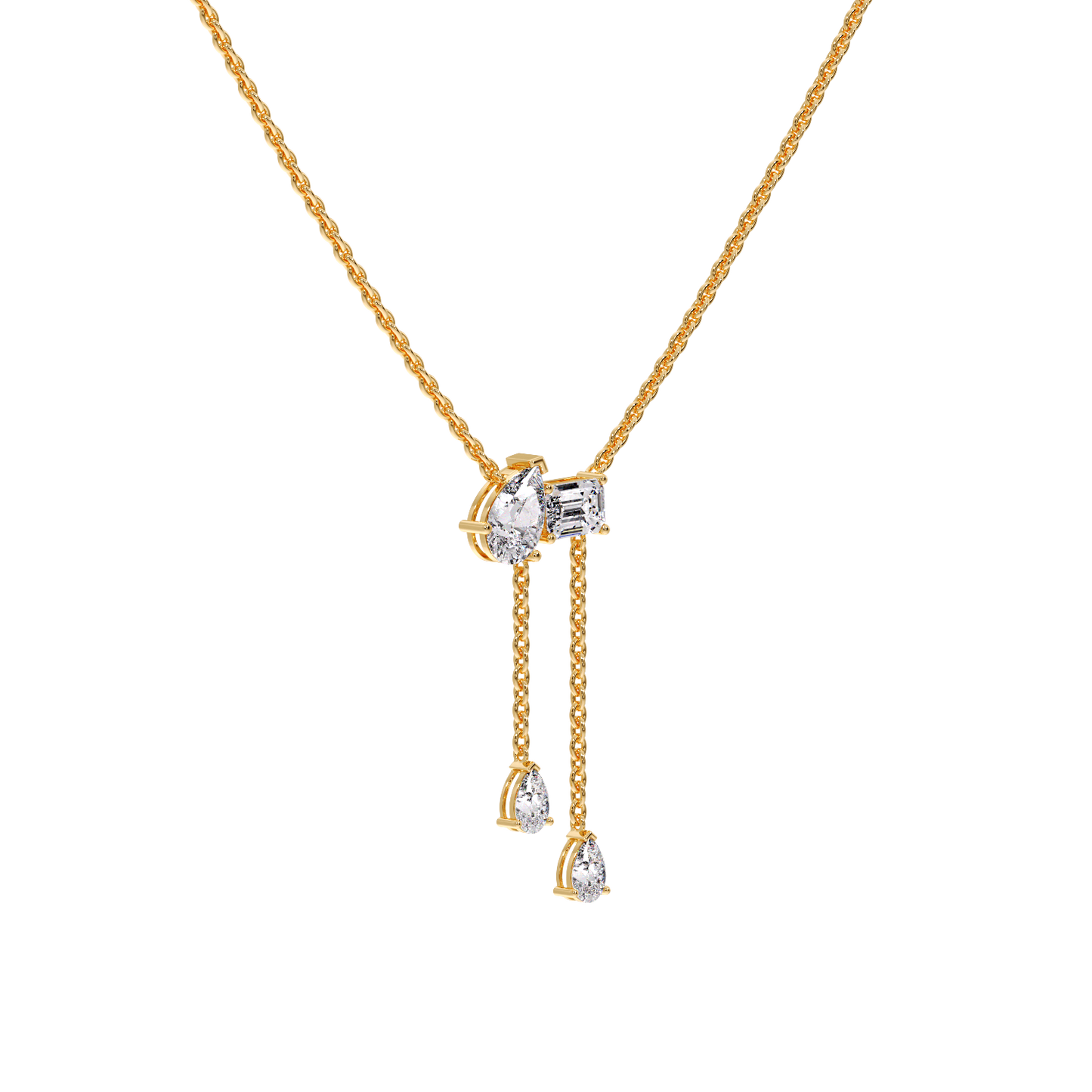 EMAERALD WITH PEAR NECKLESS