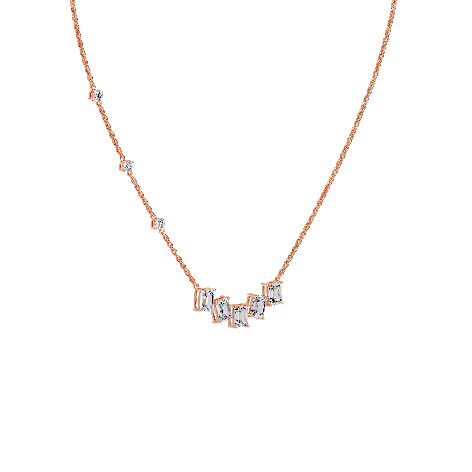 5 EMERALD COMBO NECKLESS