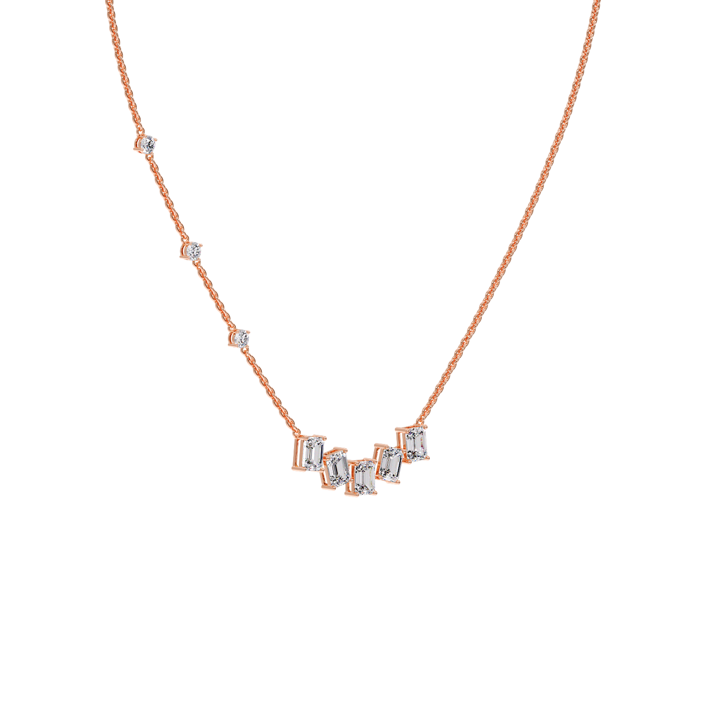 5 EMERALD COMBO NECKLESS