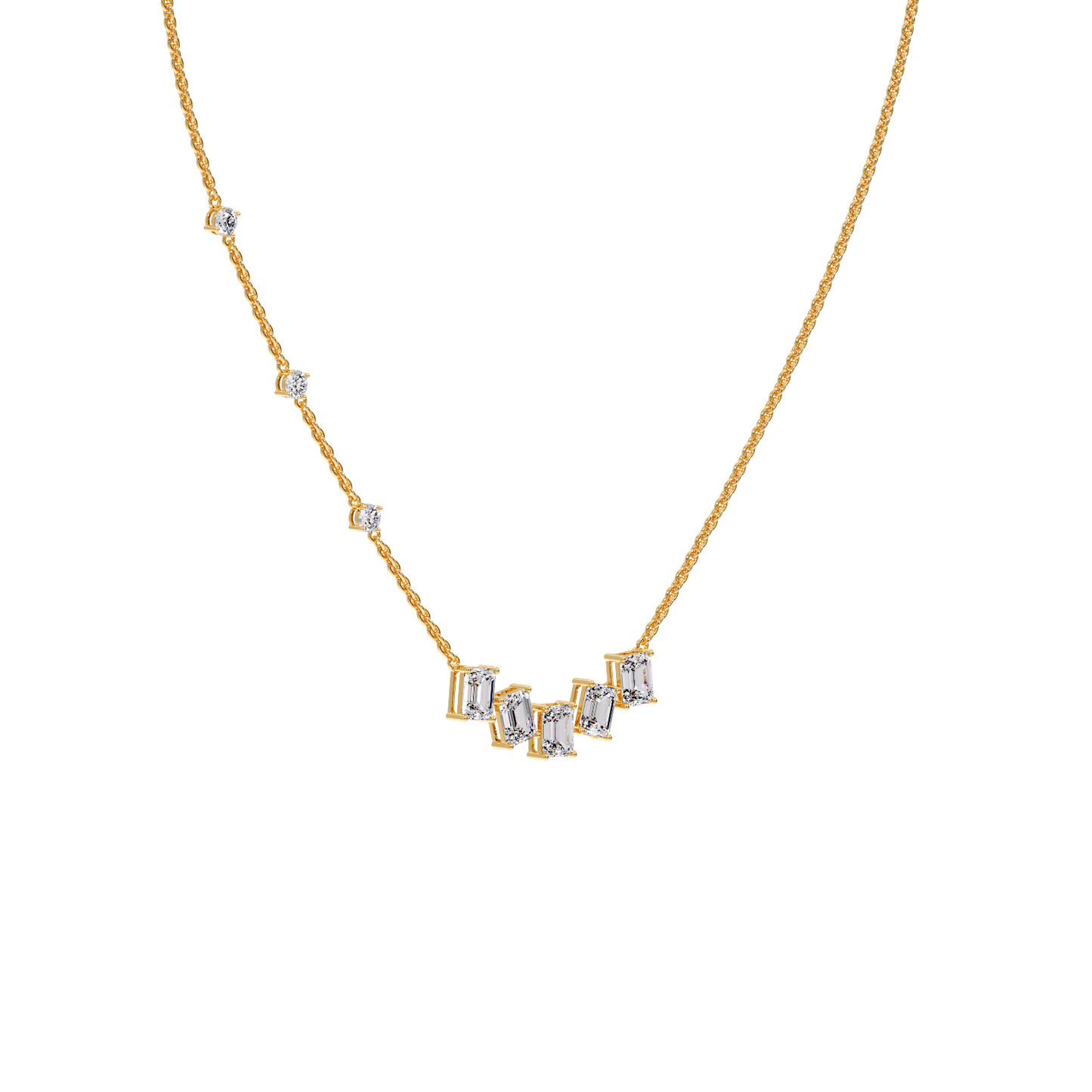 5 EMERALD COMBO NECKLESS