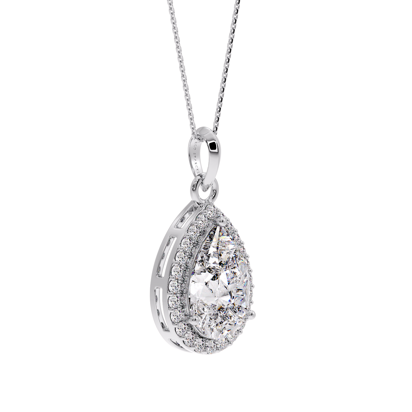 PEAR HALO PENDANT