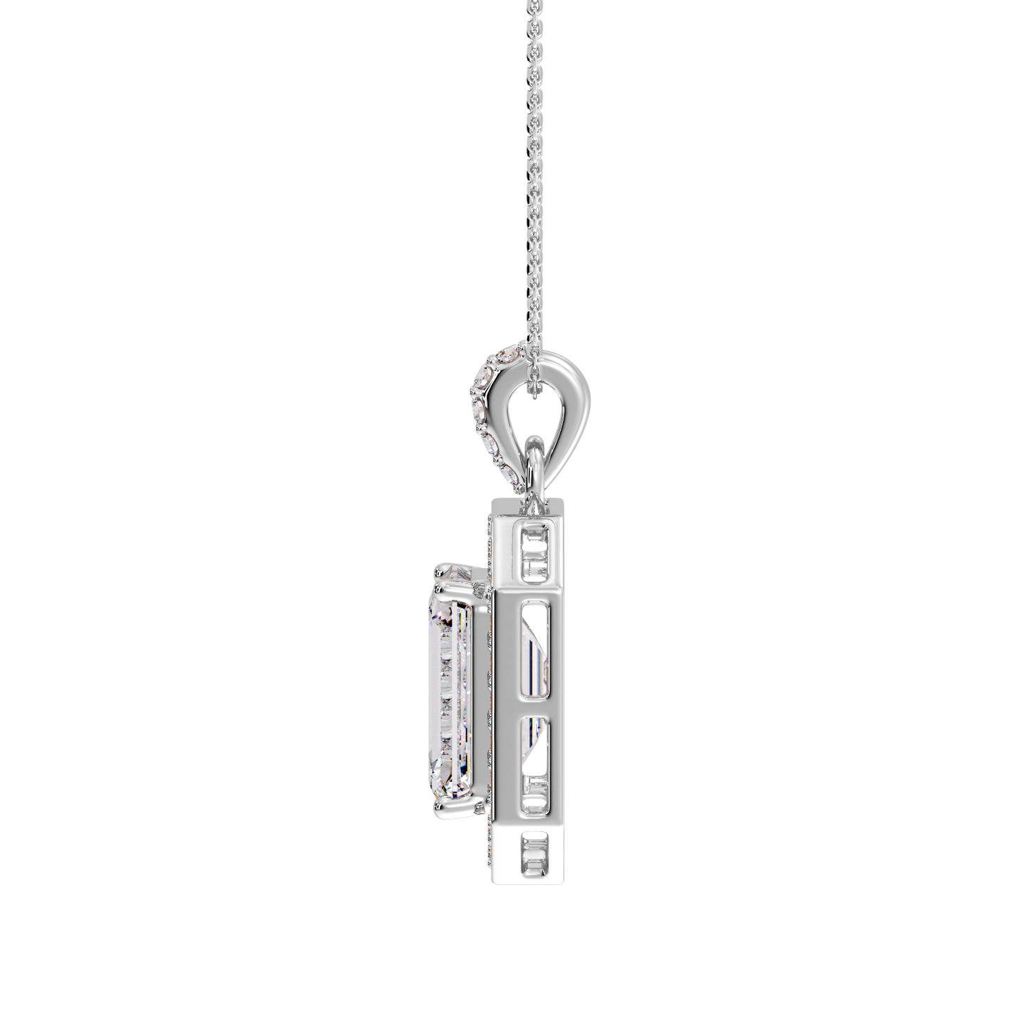 EMERALD HALO PENDANT