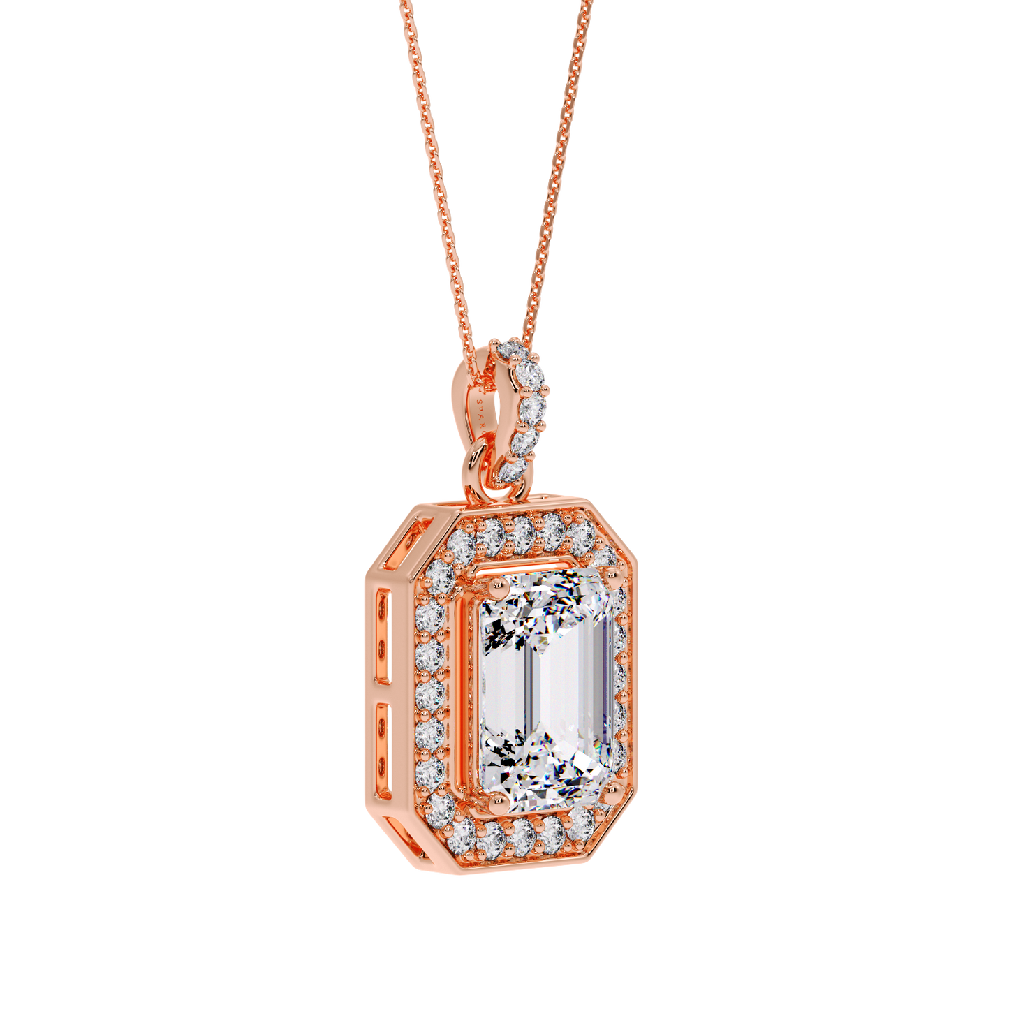 EMERALD HALO PENDANT