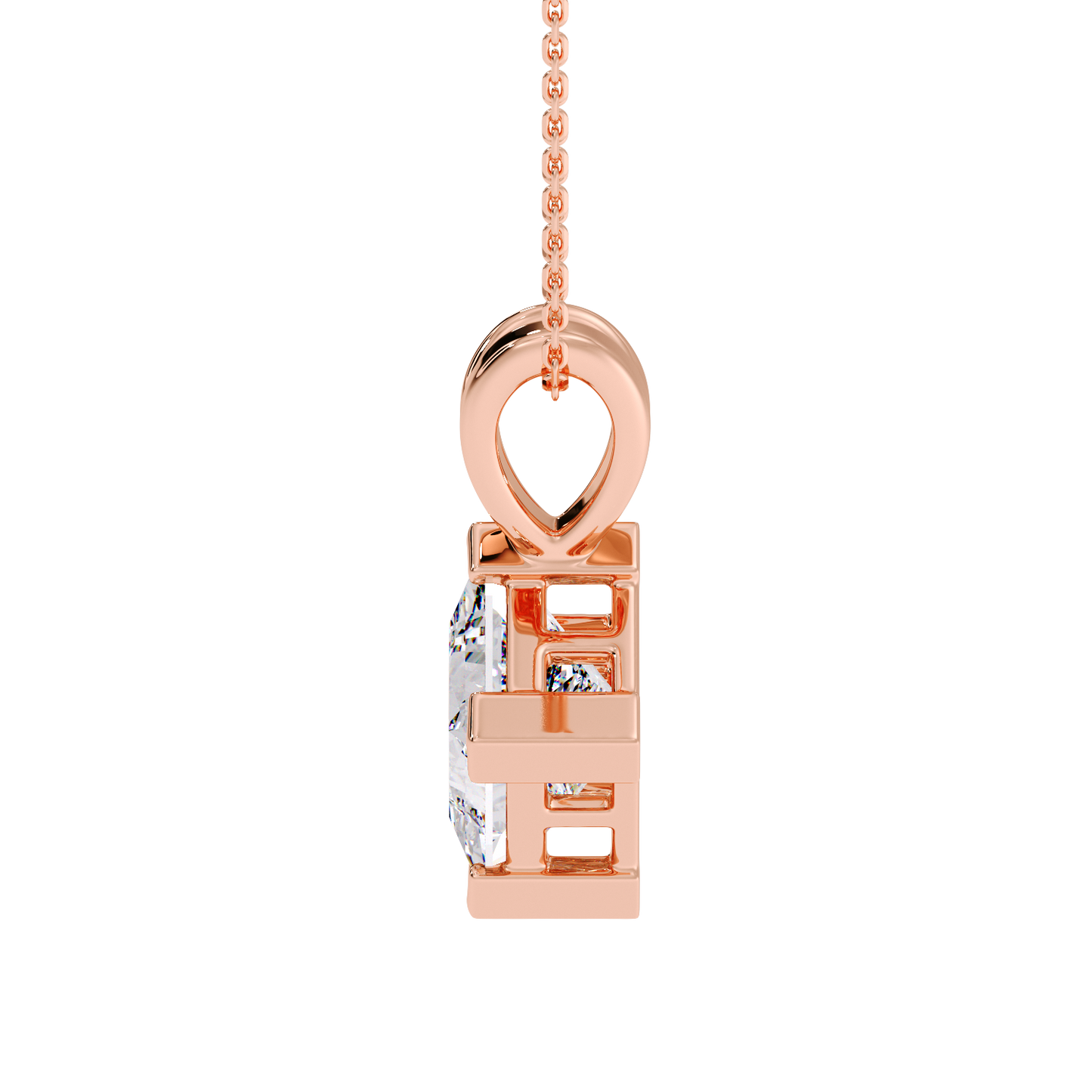 PRINCESS DIAMOND PENDANT