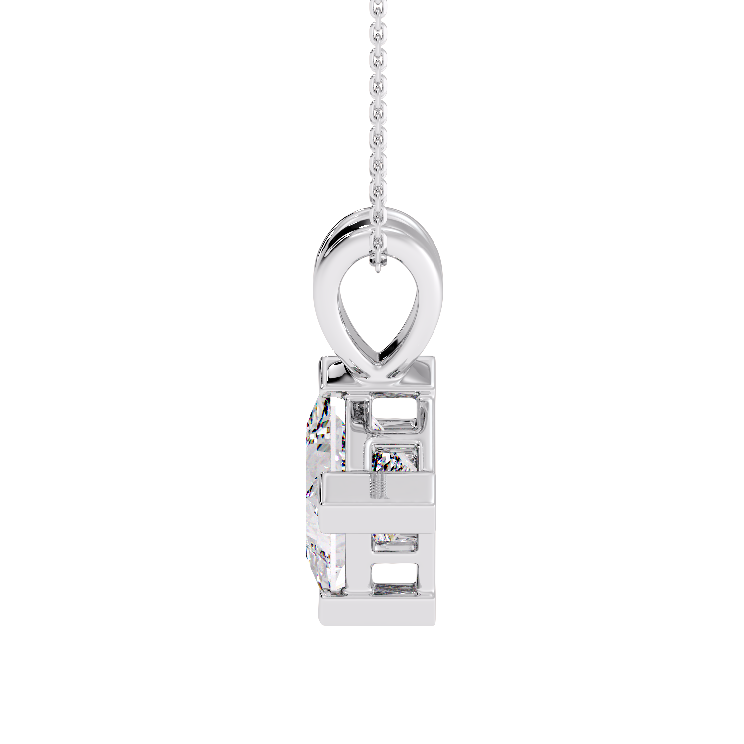 PRINCESS DIAMOND PENDANT