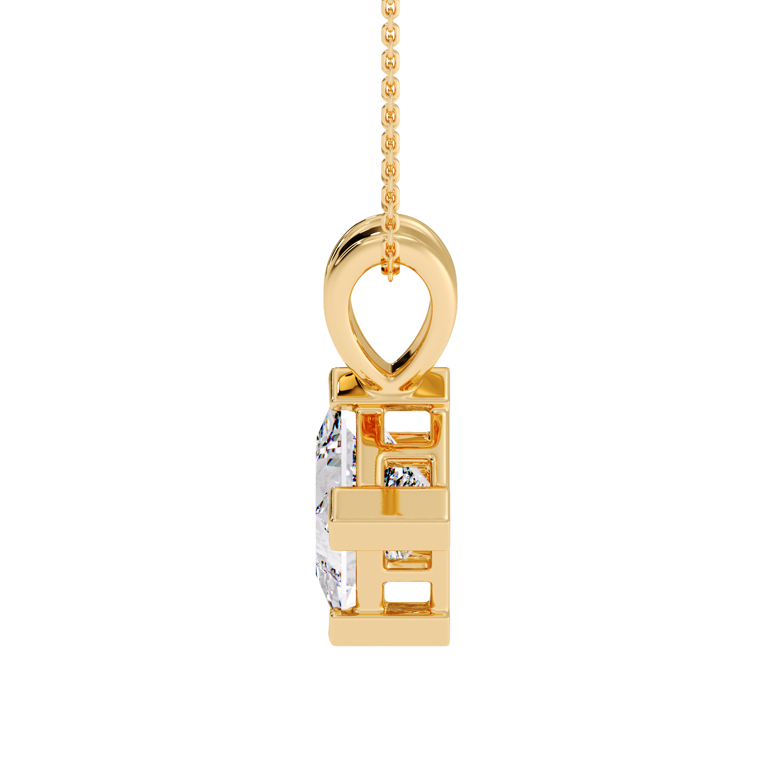 PRINCESS DIAMOND PENDANT