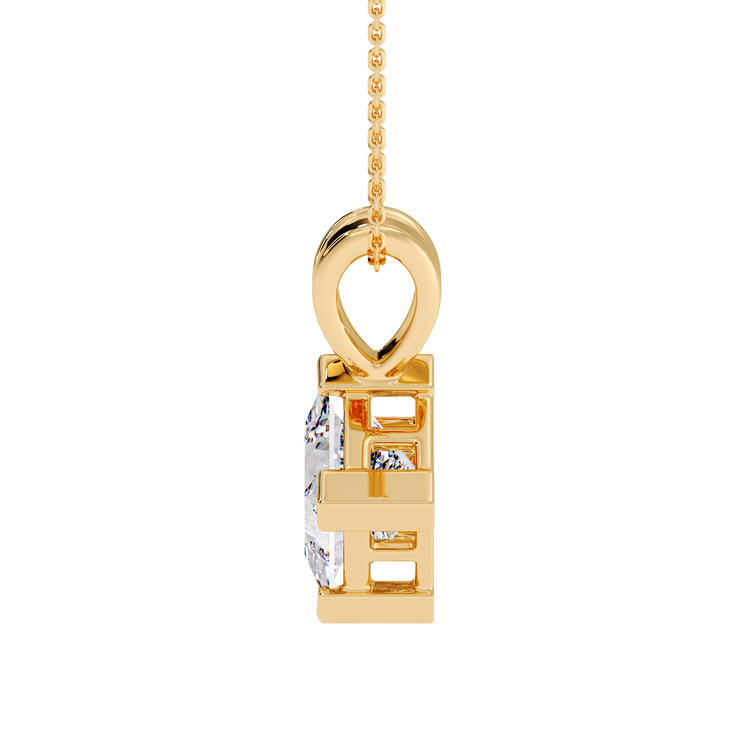 PRINCESS DIAMOND PENDANT