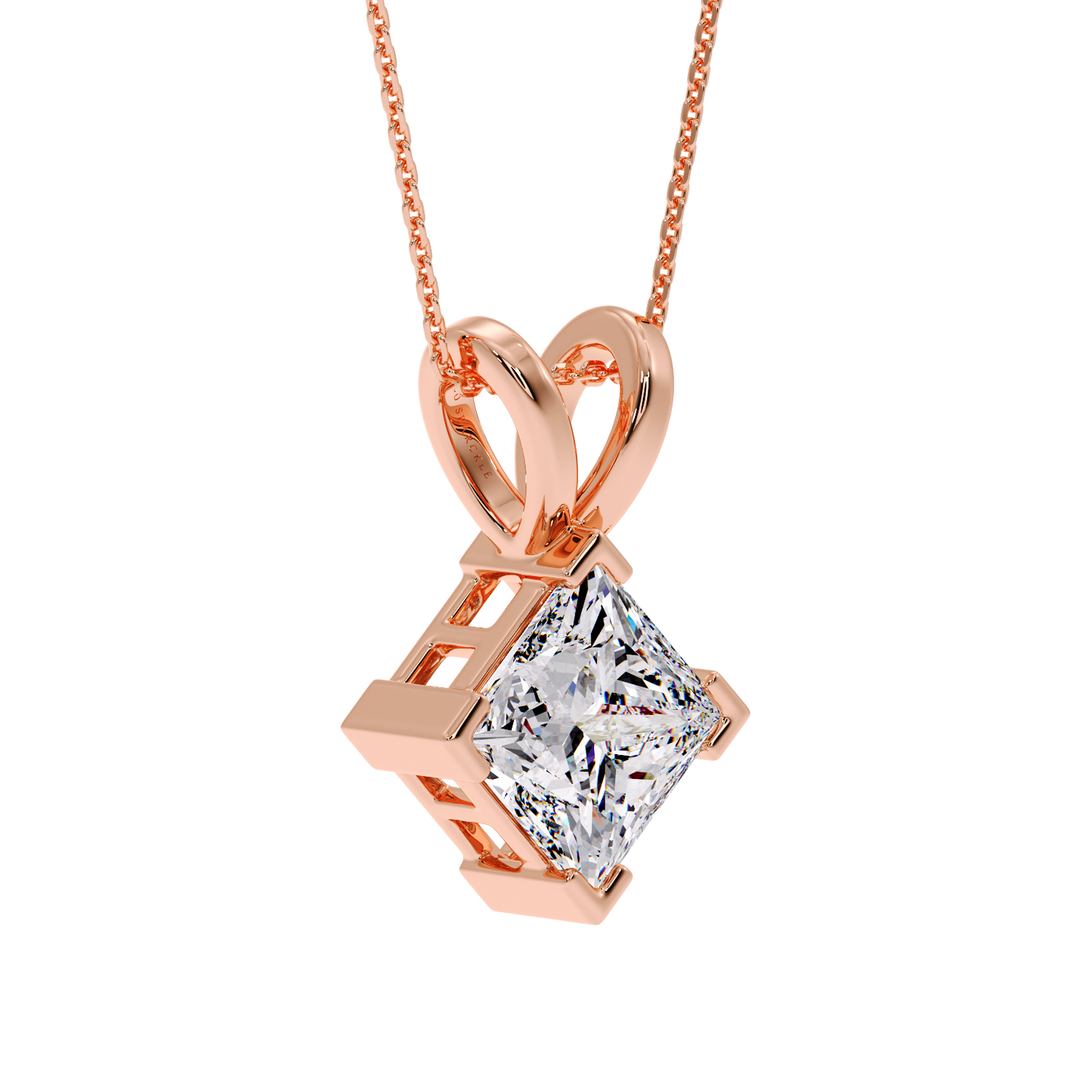 PRINCESS DIAMOND PENDANT