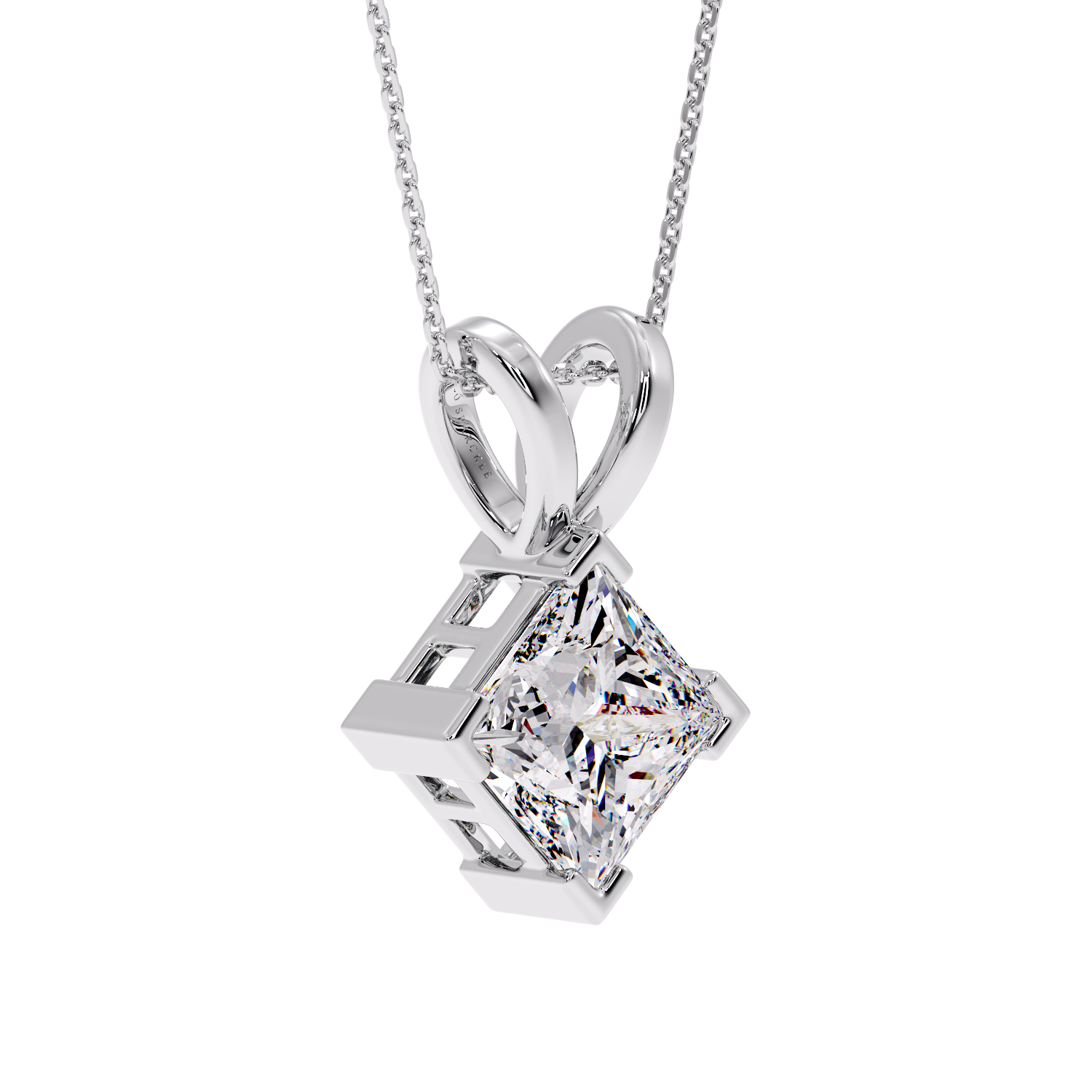 PRINCESS DIAMOND PENDANT