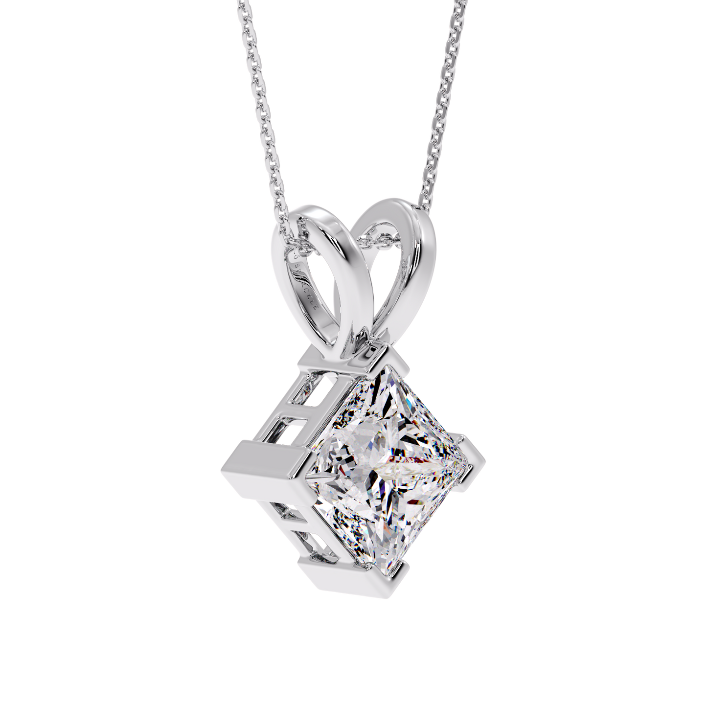 PRINCESS DIAMOND PENDANT