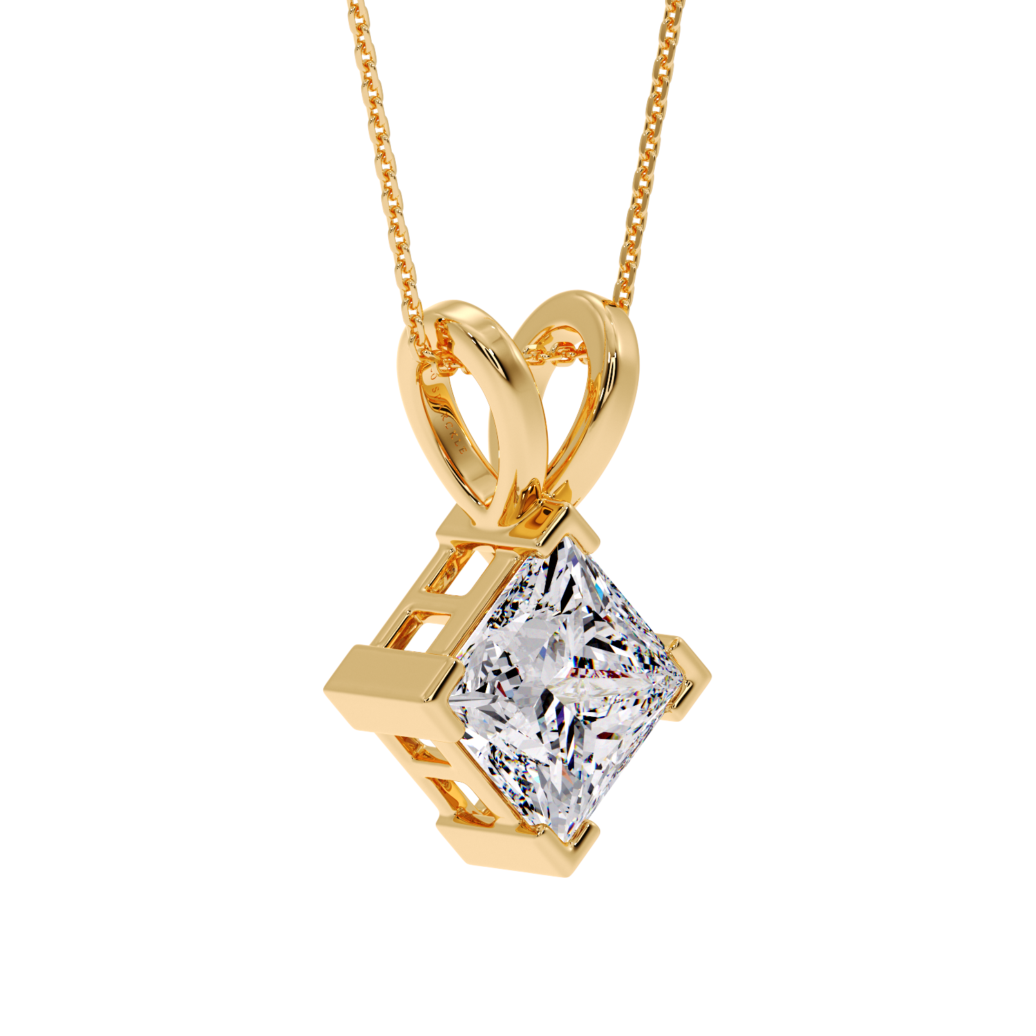 PRINCESS DIAMOND PENDANT