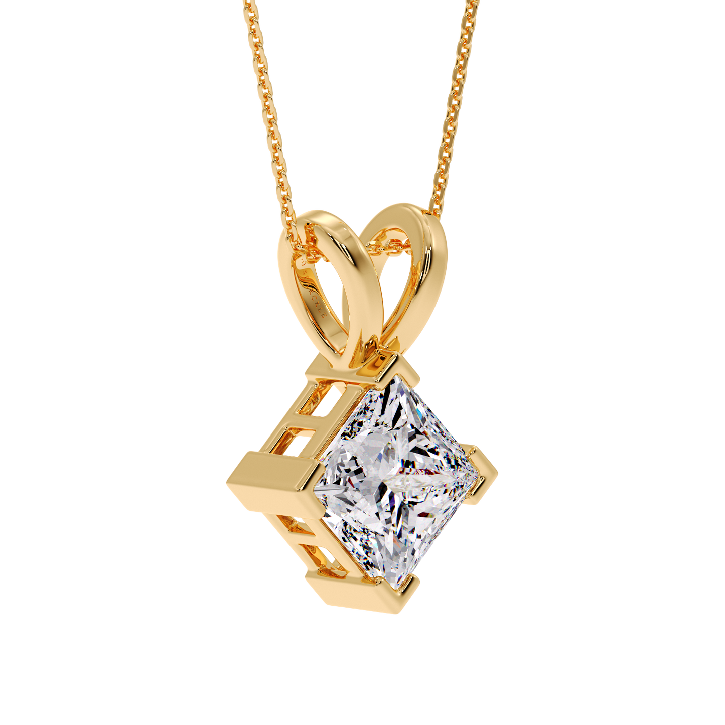 PRINCESS DIAMOND PENDANT