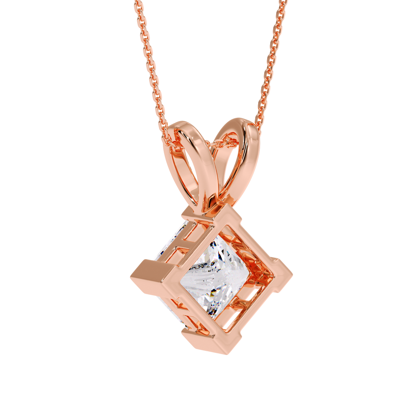 PRINCESS DIAMOND PENDANT