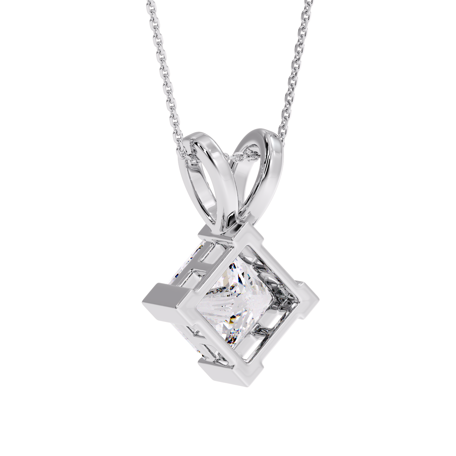 PRINCESS DIAMOND PENDANT