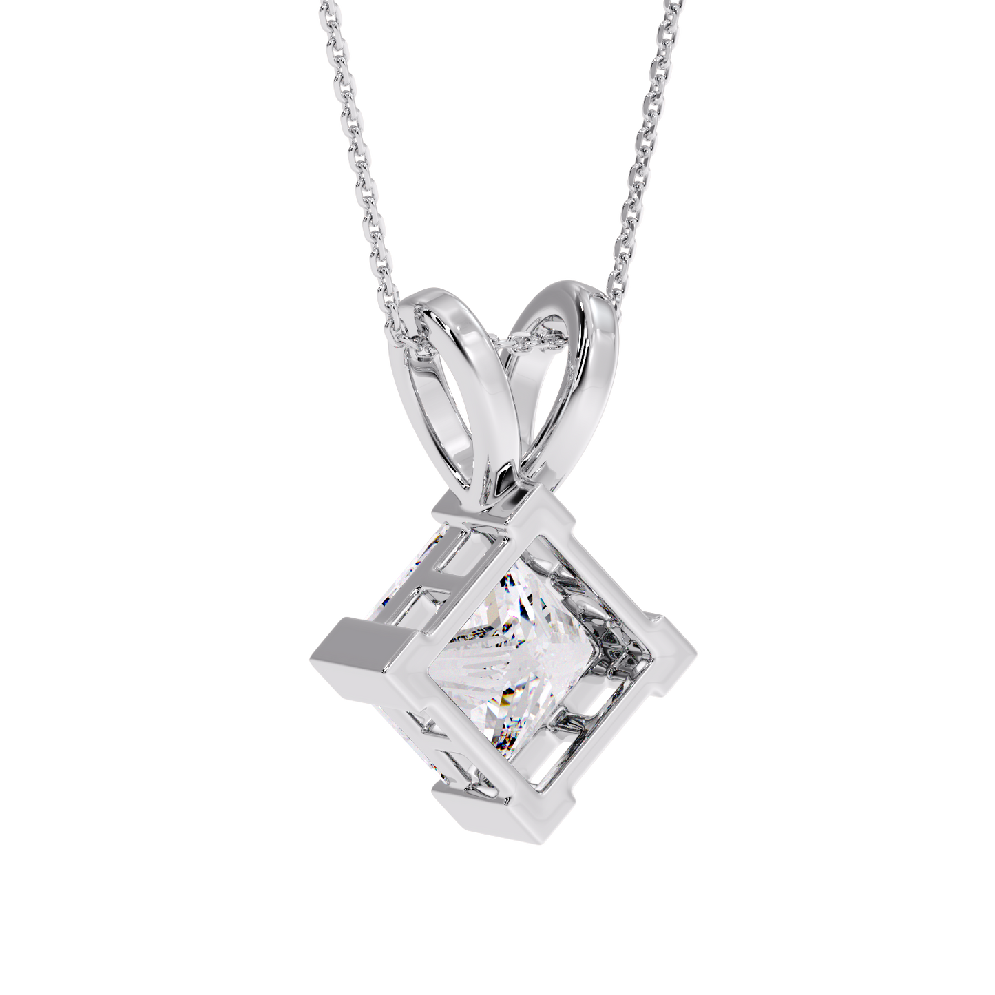 PRINCESS DIAMOND PENDANT