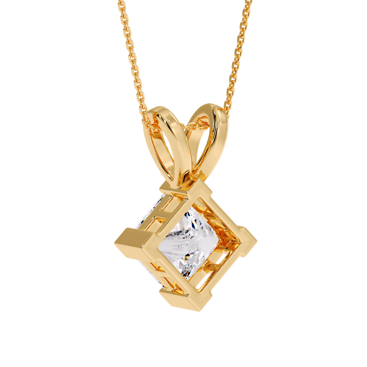 PRINCESS DIAMOND PENDANT